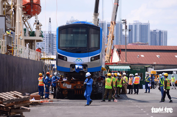 Two more Japanese-made metro trains arrive in Ho Chi Minh City