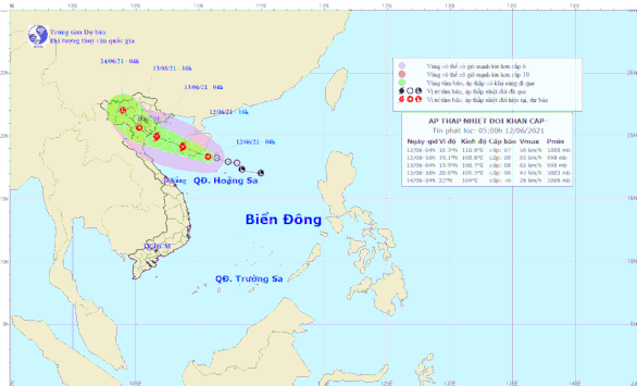Tropical storm to enter Gulf of Tonkin soon, threatening northern Vietnam