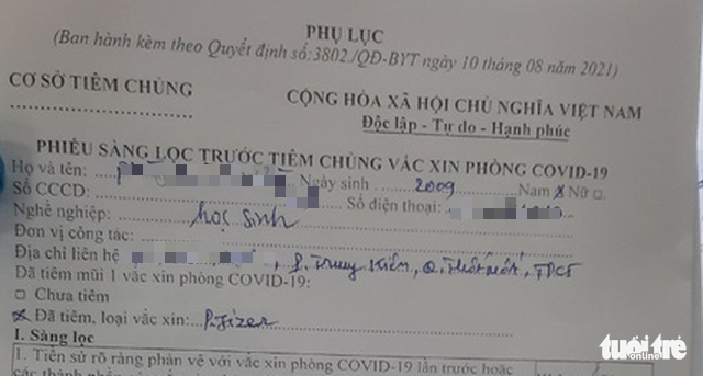 57 children allegedly provided with COVID-19 vaccination in Vietnamese city
