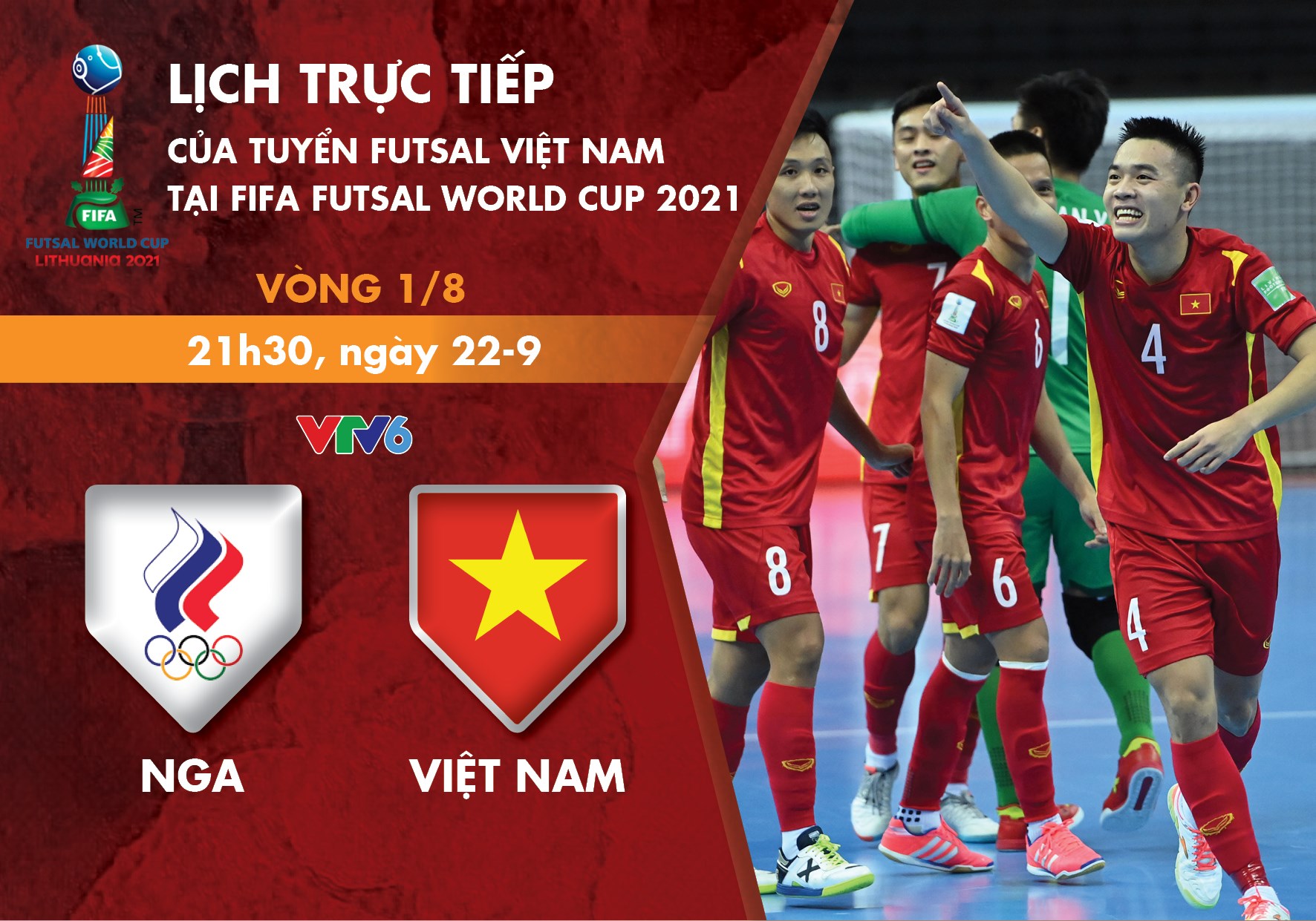 Vietnam brace for Round-of-16 game against Russia in FIFA Futsal World Cup