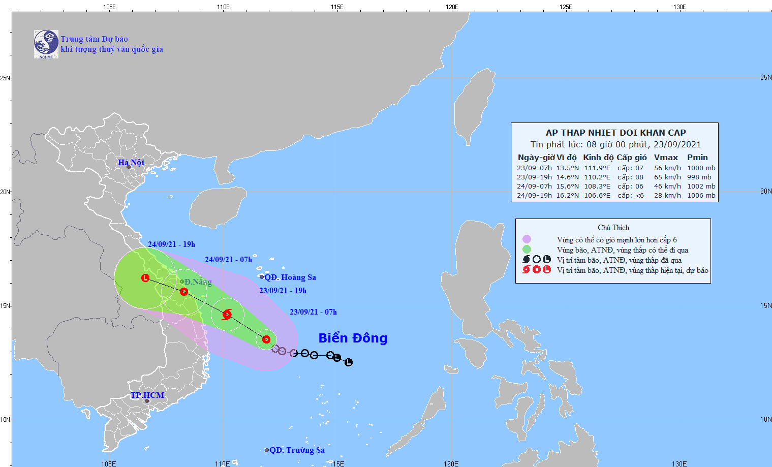 Tropical depression could become storm en route to central Vietnam