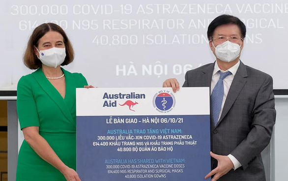 Australia gives Vietnam 300,000 more AstraZeneca COVID-19 vaccine doses