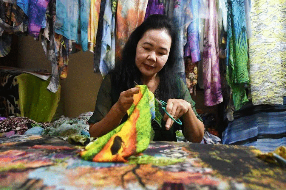 'Just me and the fabric': Vietnam artist finds success with cloth creations