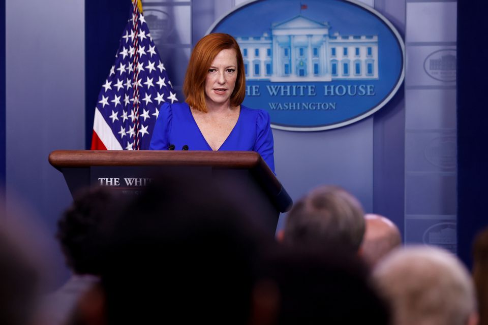 White House spokesperson Psaki has COVID-19, last saw Biden on Tuesday