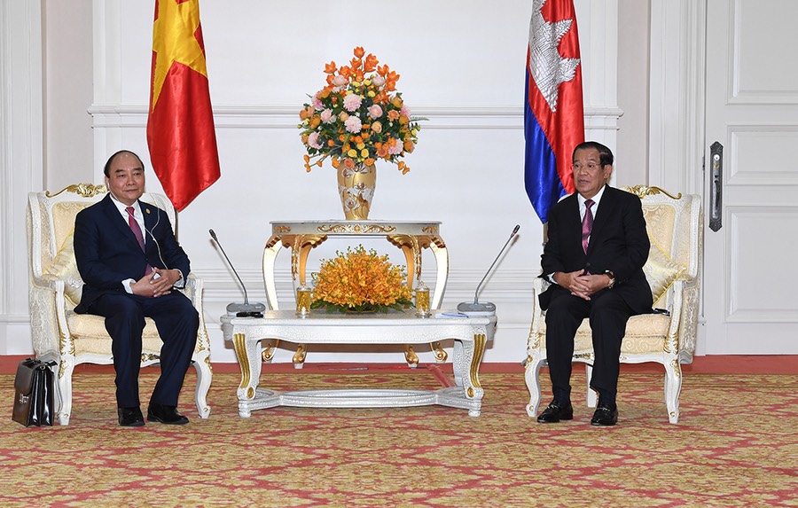 Vietnamese president joins talks with Cambodian leaders during state visit