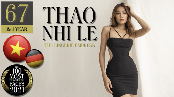 Vietnamese model among 2021’s most beautiful faces