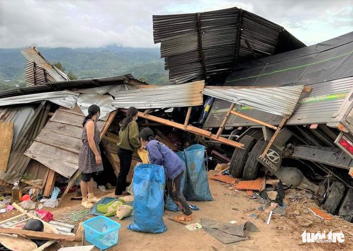 Two children killed as parked truck slides down slope in Vietnam’s Central Highlands