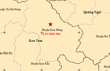 Three more earthquakes hit Vietnam’s Kon Tum Province