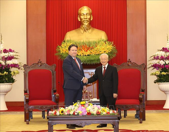Vietnamese Party chief hails advancement in Vietnam - US relations