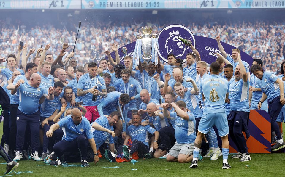 Manchester City defeats Aston Villa, wins Premier League title - Los  Angeles Times