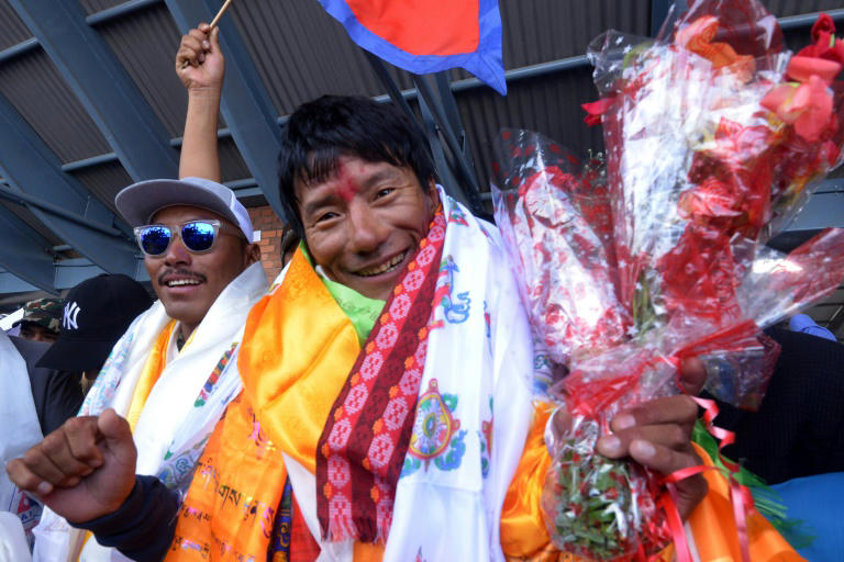'Just doing my job,' says record-setting Nepali climber