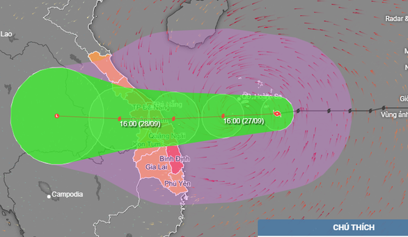 Typhoon Noru on way to land in central Vietnam: forecaster