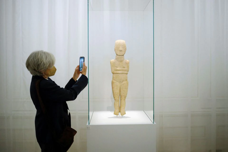 Ancient Greek artifacts go on display for first time, amid protests