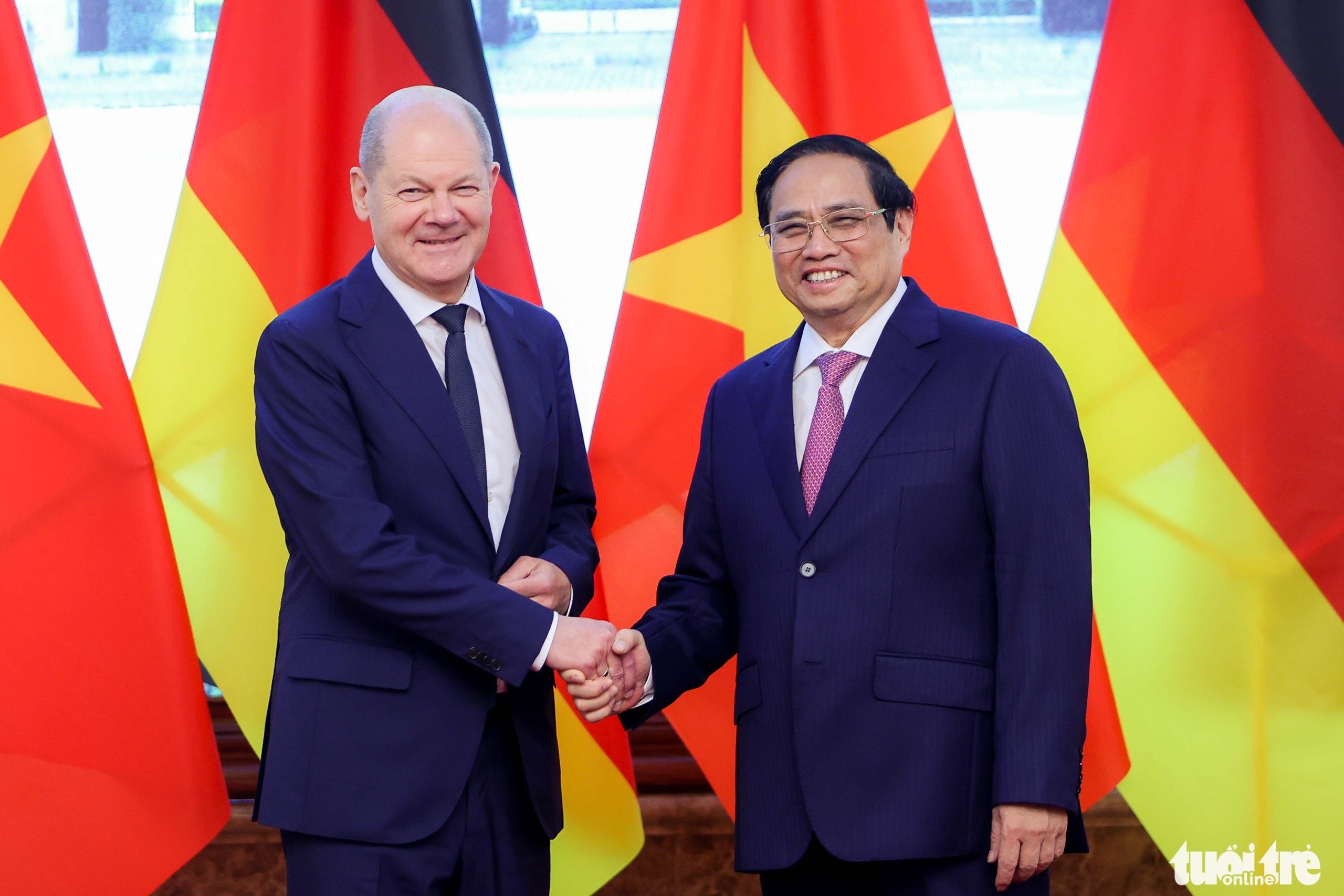 Vietnamese PM, German Chancellor discuss strategic partnership in Hanoi