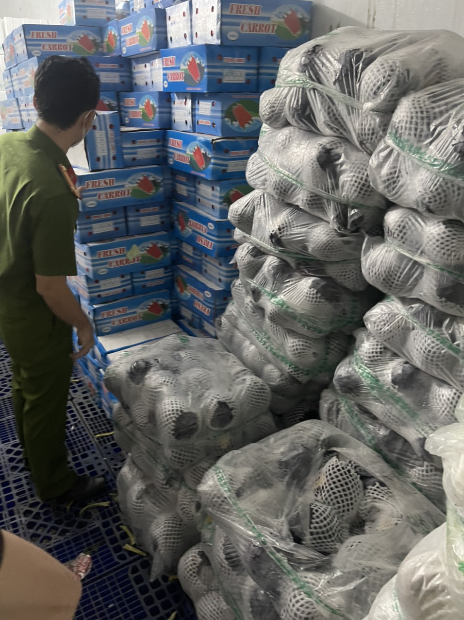 Tons of vegetables of unknown origin found at Ho Chi Minh City supplier’s warehouses