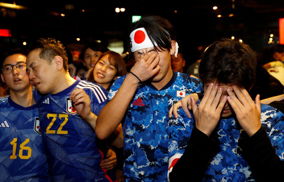 Fans lament end of Japan's brave run in World Cup