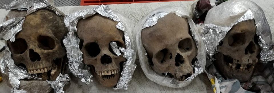 Mexican authorities uncover human skulls in package headed for U.S.