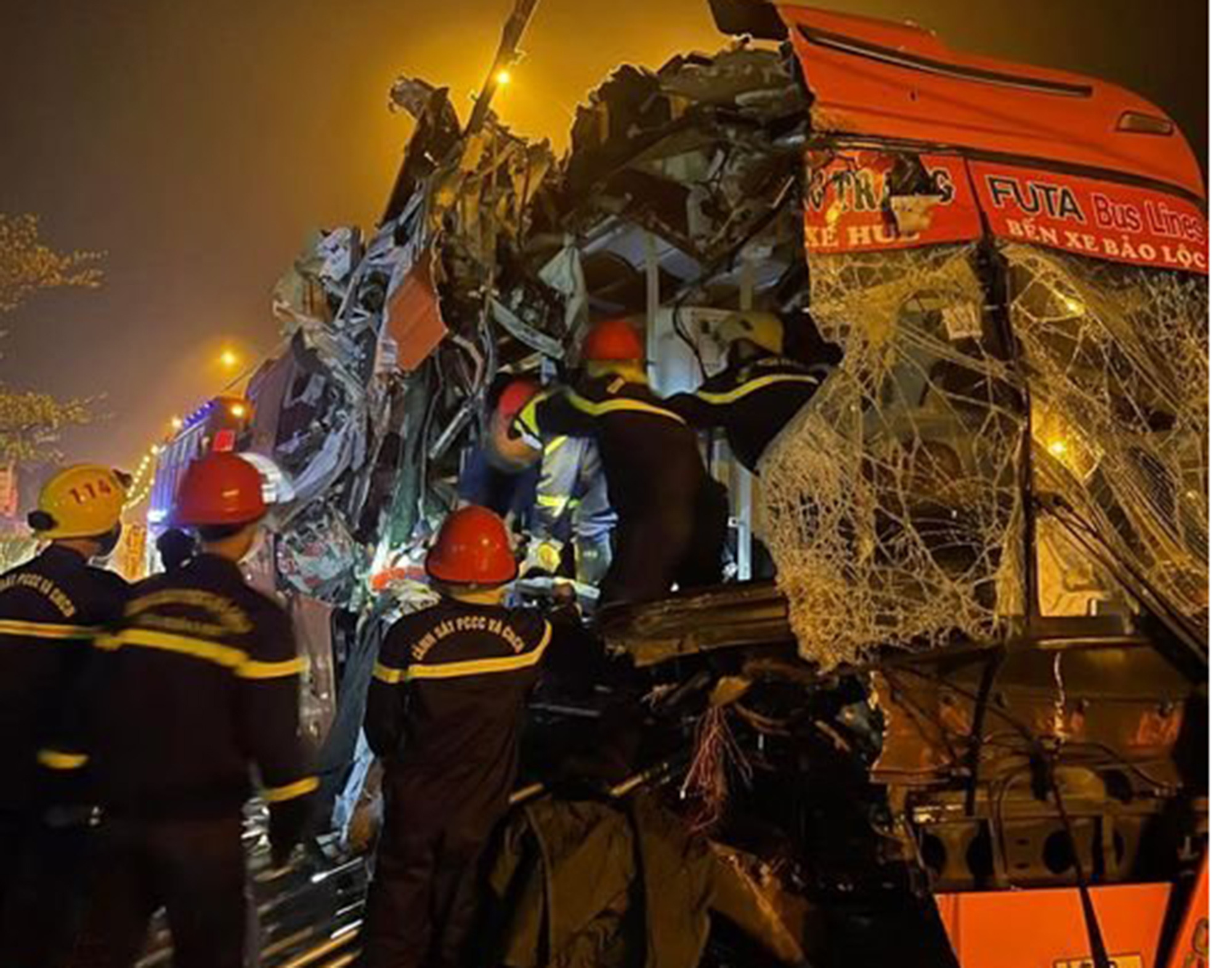 At least 3 dead, 17 injured after long-haul bus hits truck in central Vietnam
