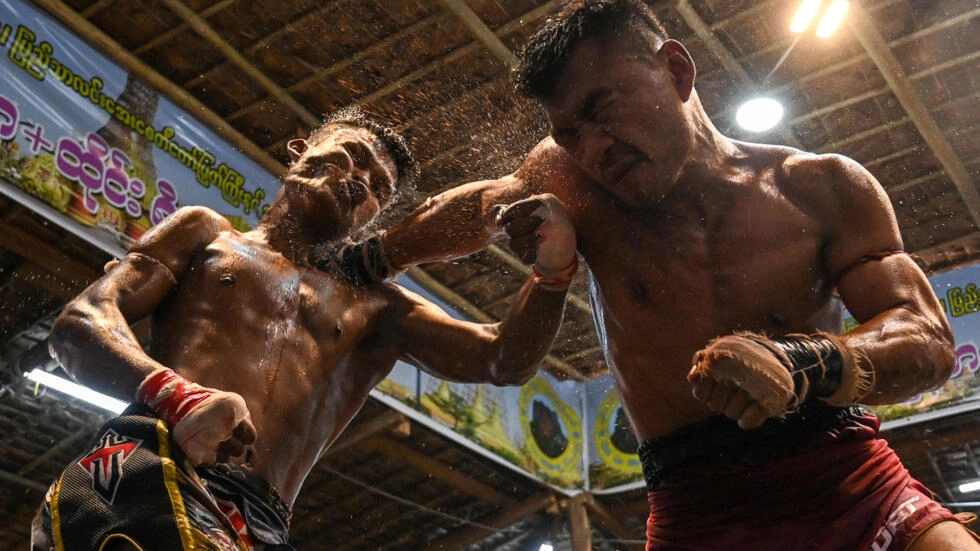 Myanmar traditional boxing packs a punch, kick and headbutt