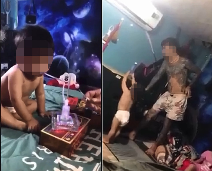 Videos show man allegedly letting 3-year-old boy use meth in Ho Chi Minh City