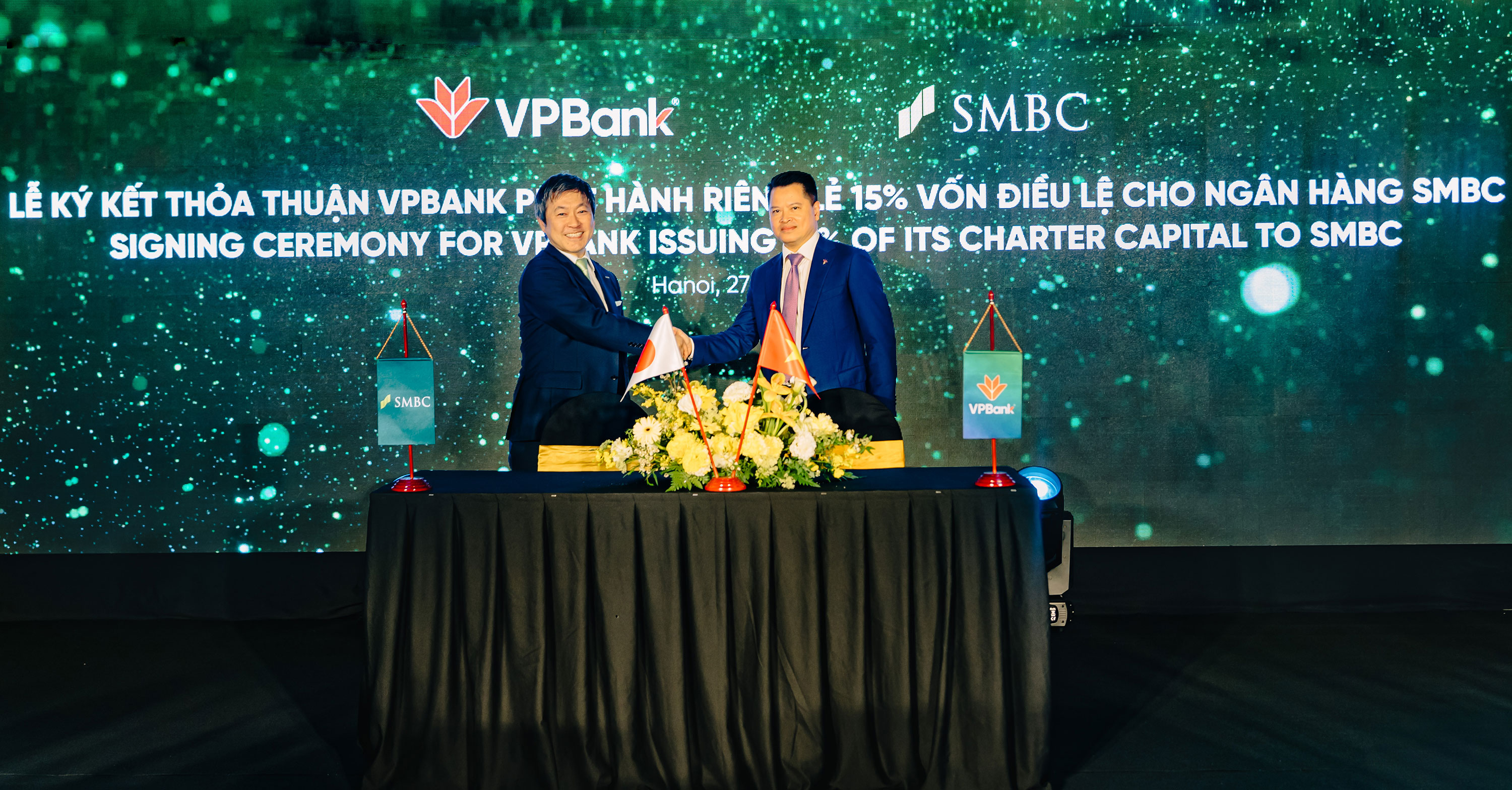 Vietnam’s VPBank announces agreement to issue 15% of its charter capital to Japan’s SMBC