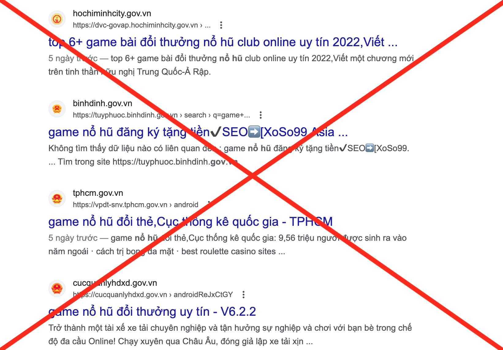 Online gambling ads rampant on Vietnam’s state-run websites again