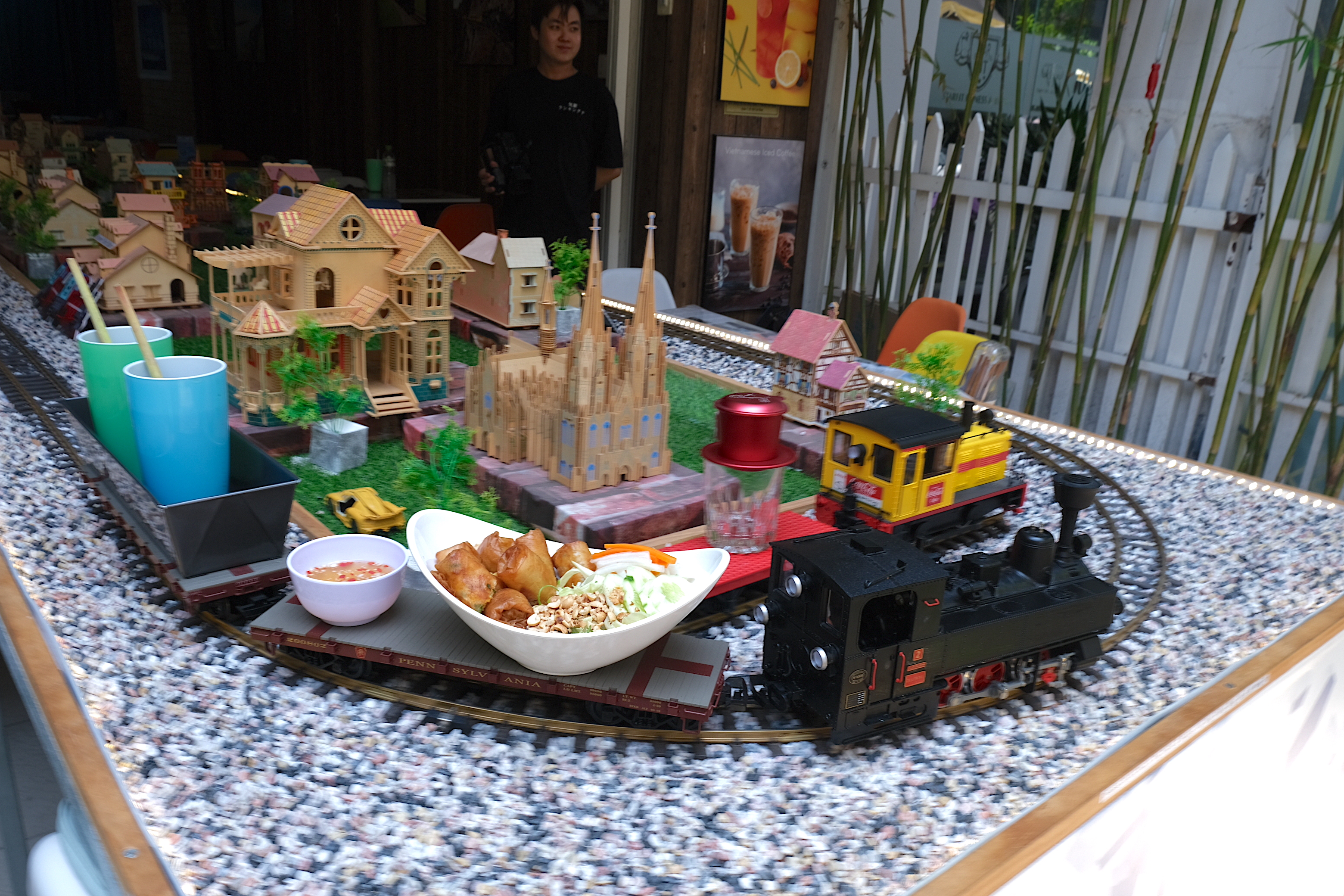 Check out the Ho Chi Minh City restaurant where food is served by model train