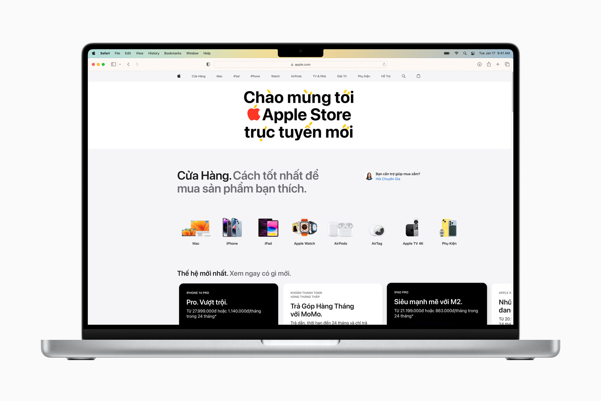 Apple launches online store in Vietnam