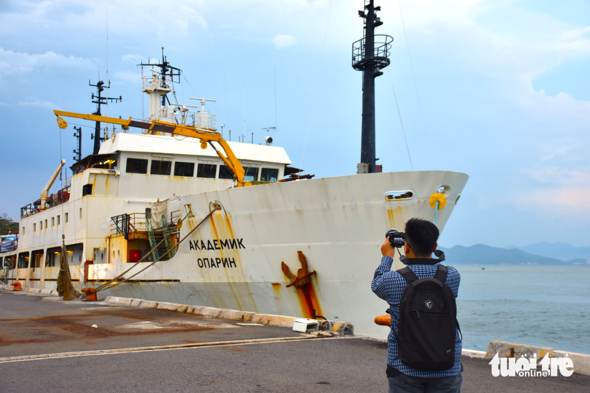Russian research vessel visits Vietnam for marine resource survey