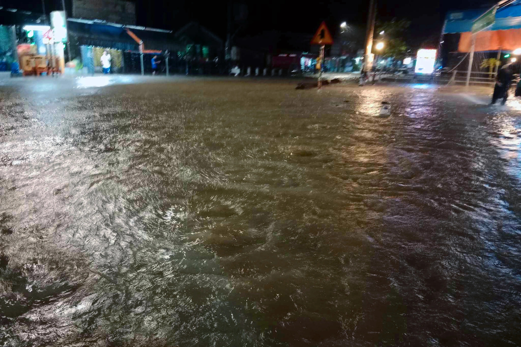 Heavy rain floods houses, streets in Vietnam's Dong Nai
