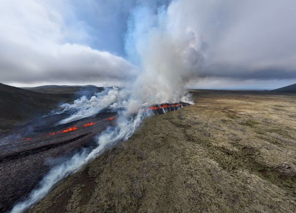 Icelandic volcano erupts near capital