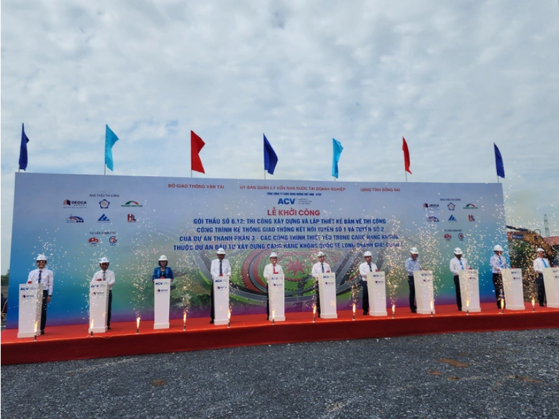 Construction starts on 2 roads connecting to Long Thanh airport in southern Vietnam