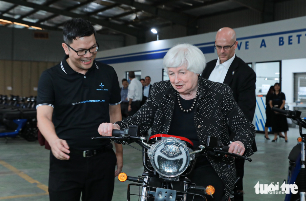 US Treasury Secretary Janet Yellen visits Vietnamese EV start-up