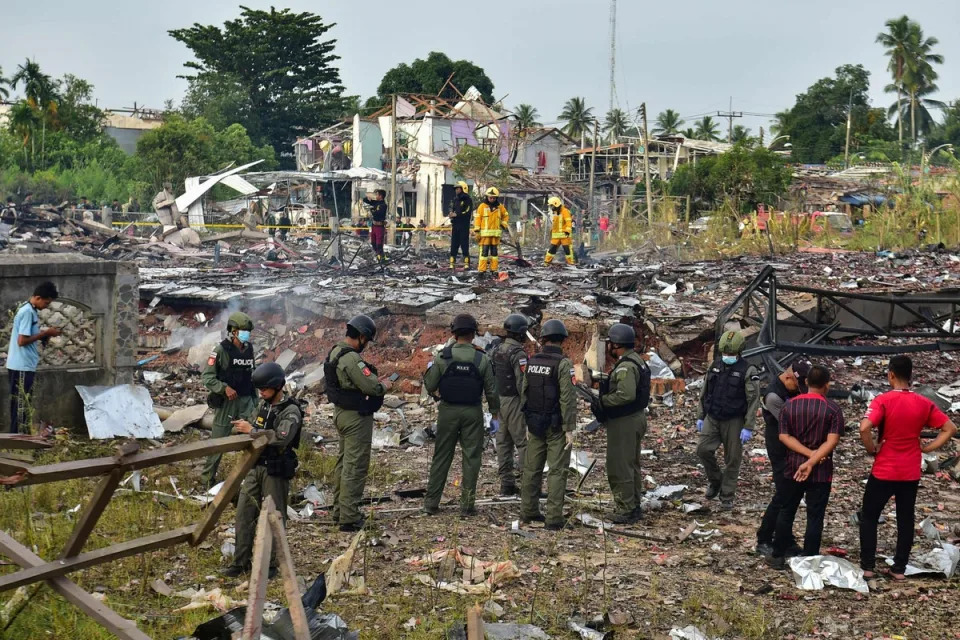 12 killed in Thailand as firecrackers explode at warehouse