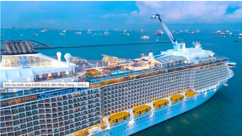 4,600 int’l tourists arrive by cruise ship in Vietnam’s Nha Trang