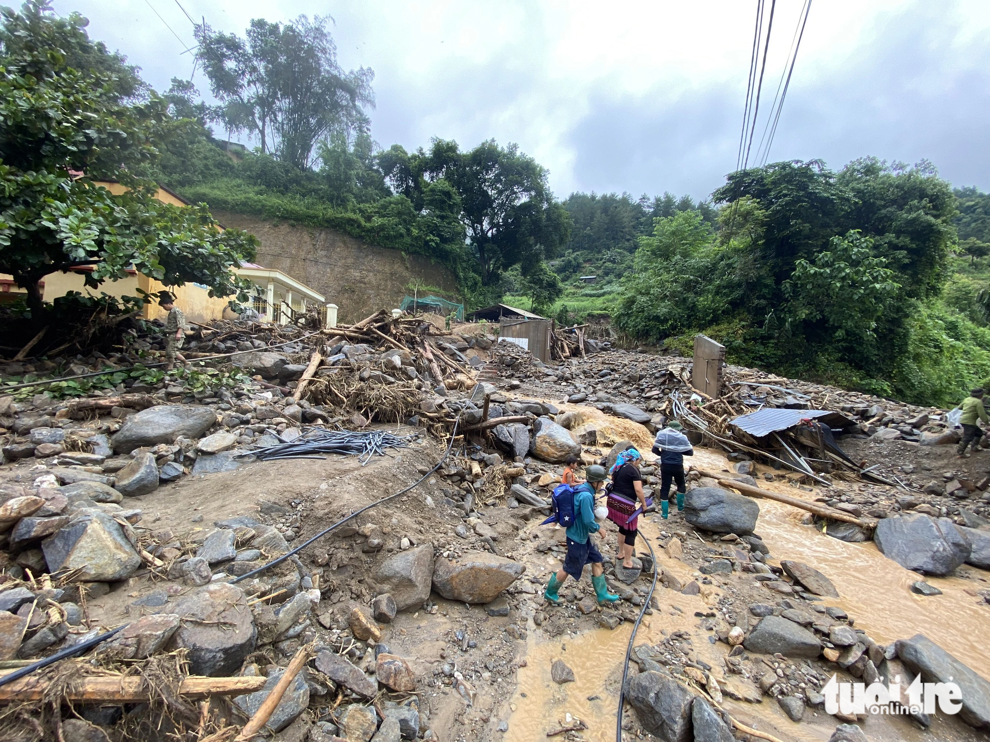 Commune in Vietnam’s Yen Bai isolated after flash floods wreak havoc