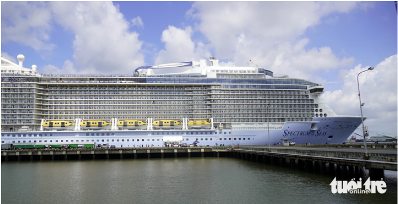 Asia’s largest cruise ship carries over 4,000 international passengers to southern Vietnam