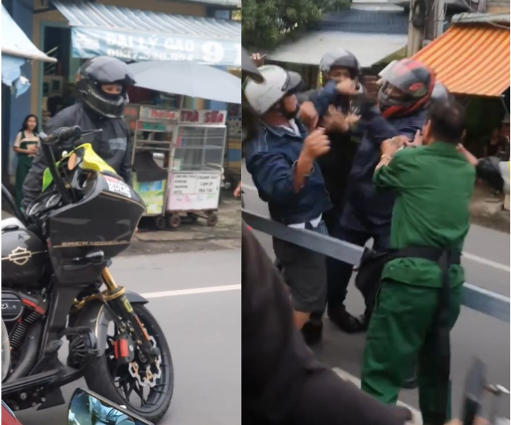 Motorcycle riders cause chaos near Cat Lai Ferry in Vietnam’s Dong Nai