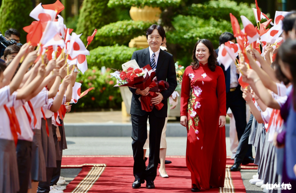 Vietnam hosts welcome ceremony for Japan’s crown prince