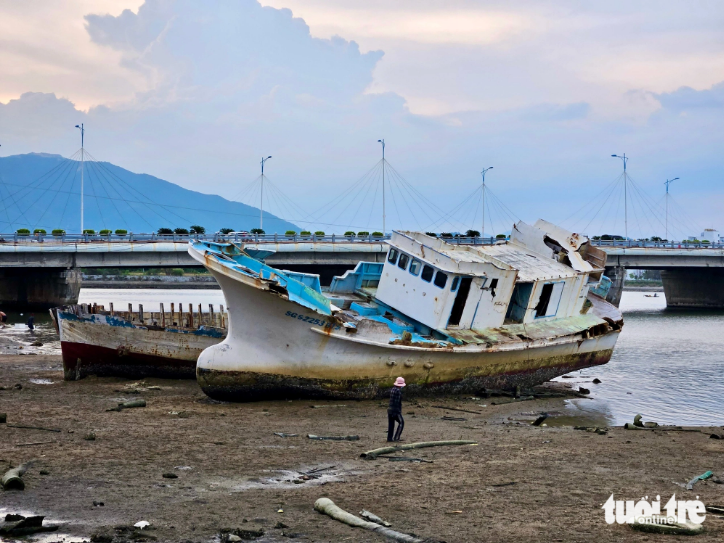 Wrecks smear riverbank in Vietnam’s Nha Trang