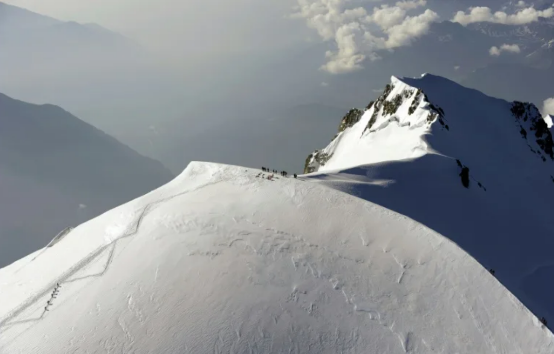 Mont Blanc shrinks by over two metres in two years