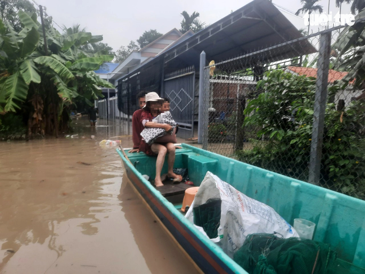 Roads submerged by rainwater in Vietnam’s Binh Duong