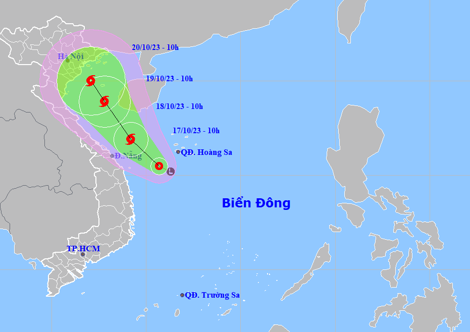 Tropical depression forms in East Vietnam Sea