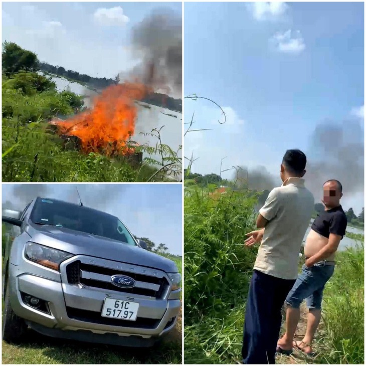 Video shows healthcare facility's medical waste burned on riverbank in Vietnam’s Binh Duong