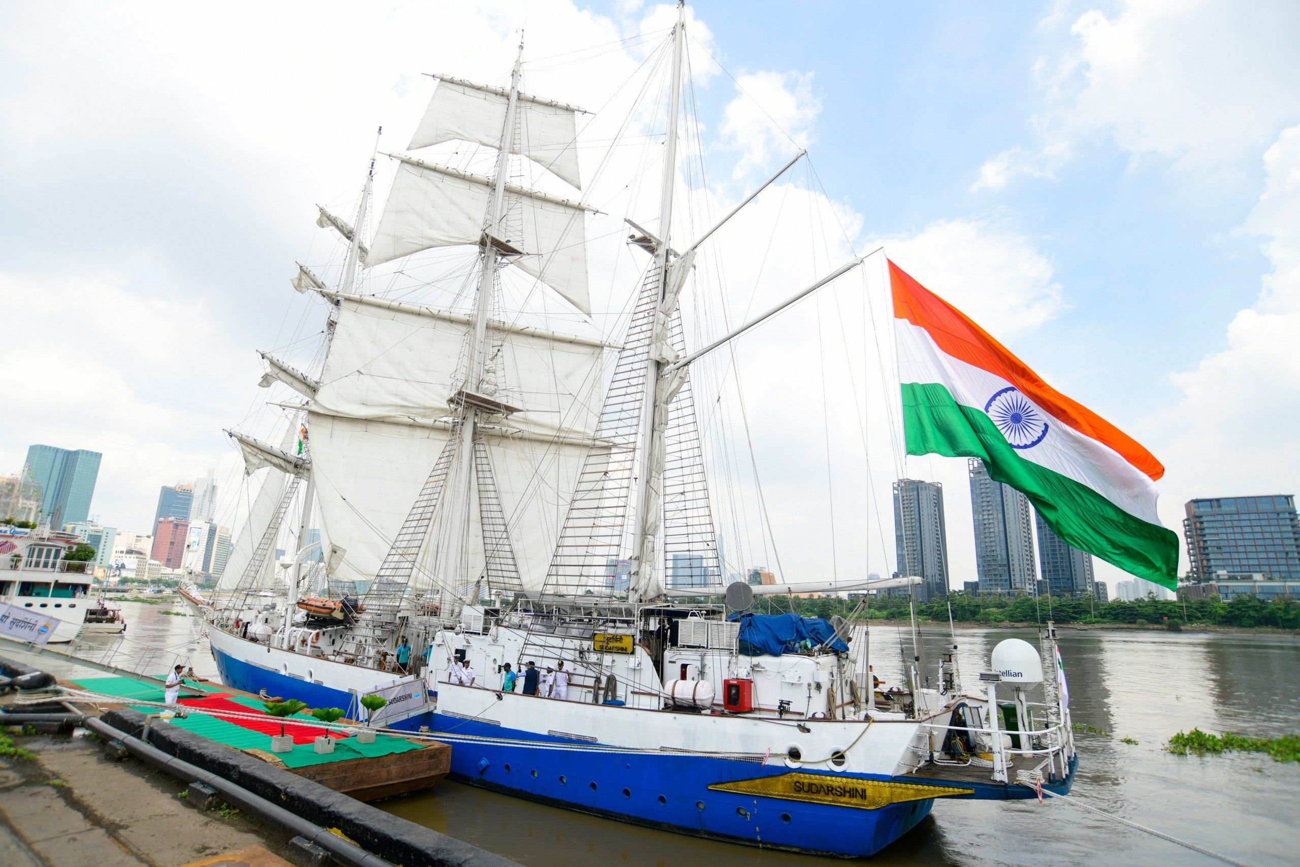 Indian Navy’s sail training ship INS Sudarshini visits Ho Chi Minh City