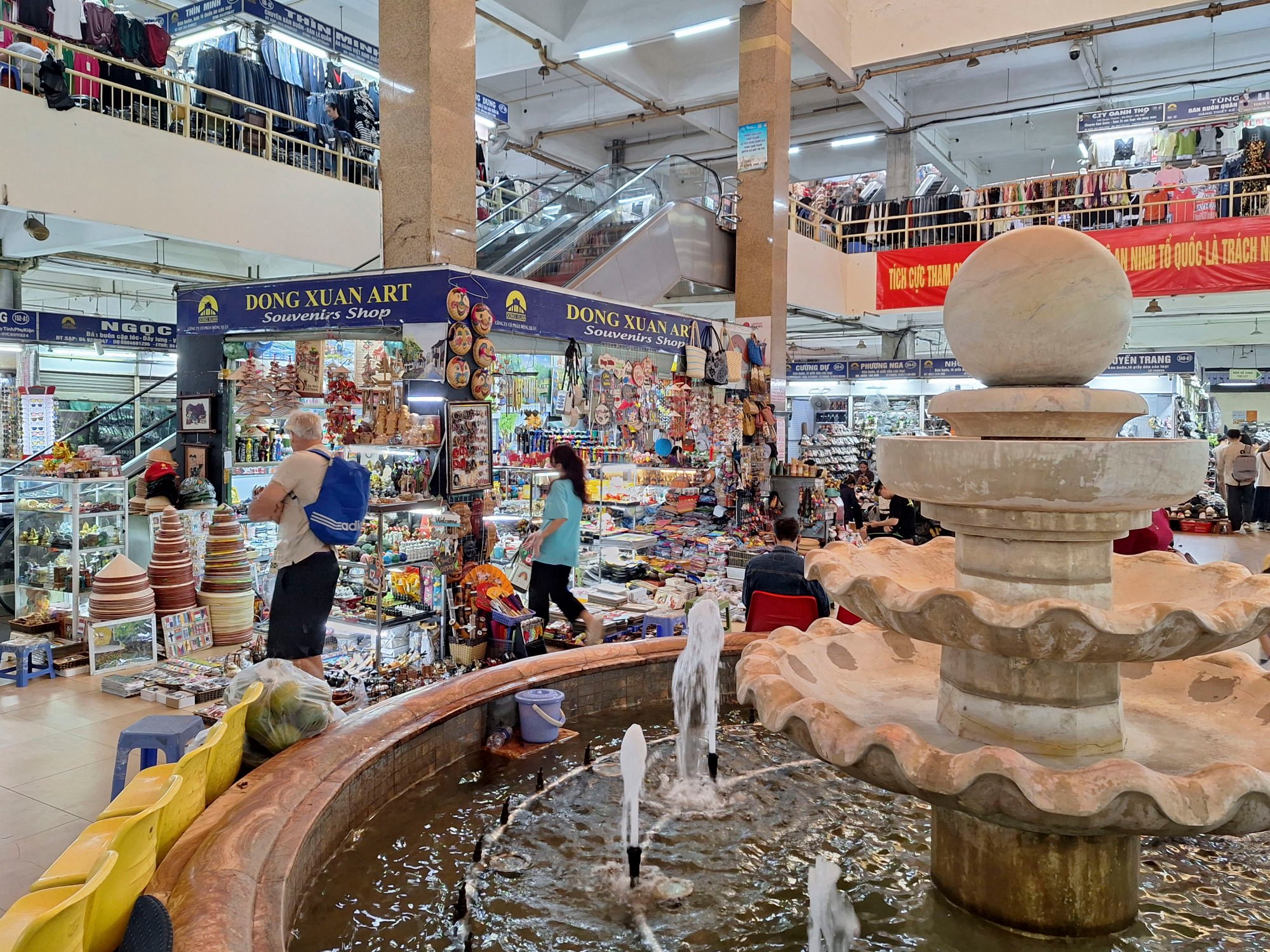 The ground floor of Dong Xuan Market. Photo: SCMP