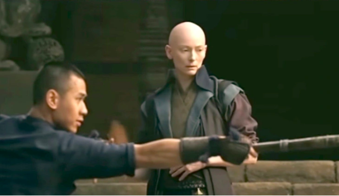 Vietnamese martial arts actor Tien Hoang (L) in the 2016 movie ‘Doctor Strange’. Photo: Supplied