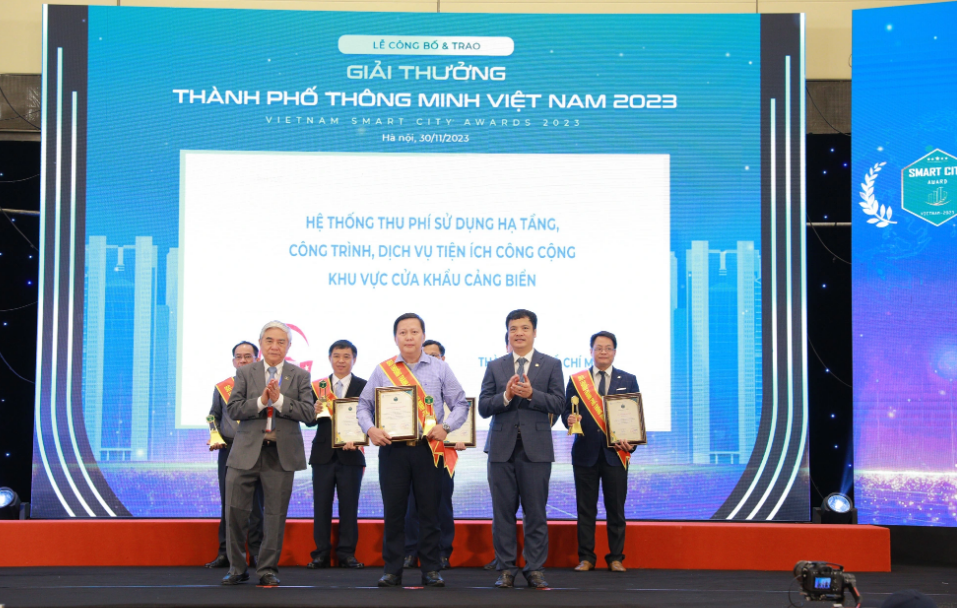 Ho Chi Minh City honored for smart application at the Vietnam Smart City Awards 2023. Photo: Supplied