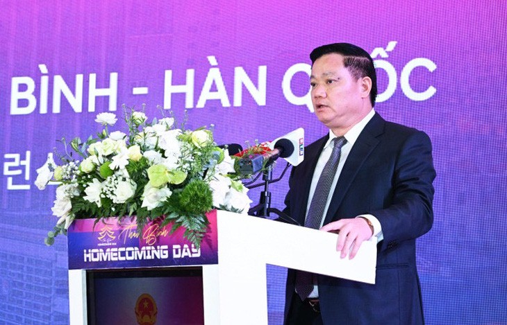 Nguyen Khac Than, chairman of the People’s Committee of Thai Binh Province, says the province always creates favorable conditions for investors. Photo: T.Thang / Tuoi Tre