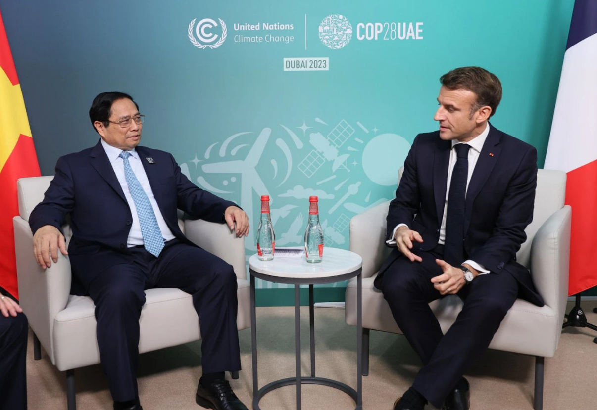 Vietnamese prime minister, French president table coal-fired power reduction at COP28